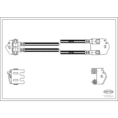 Brzdová hadica CORTECO 19032831