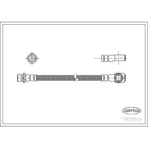Brzdová hadica CORTECO 19032939