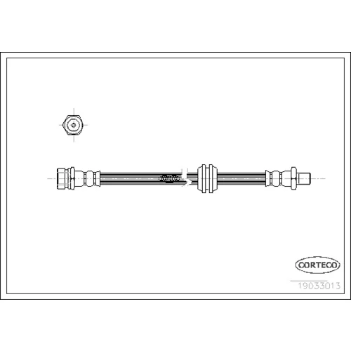 Brzdová hadica CORTECO 19033013