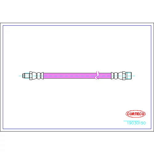 Brzdová hadica CORTECO 19030150