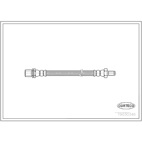 Brzdová hadica CORTECO 19030346