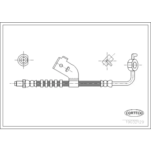 Brzdová hadica CORTECO 19032129