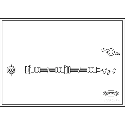 Brzdová hadica CORTECO 19032434
