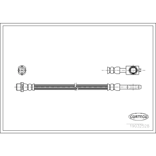 Brzdová hadica CORTECO 19032528 - obr. 1