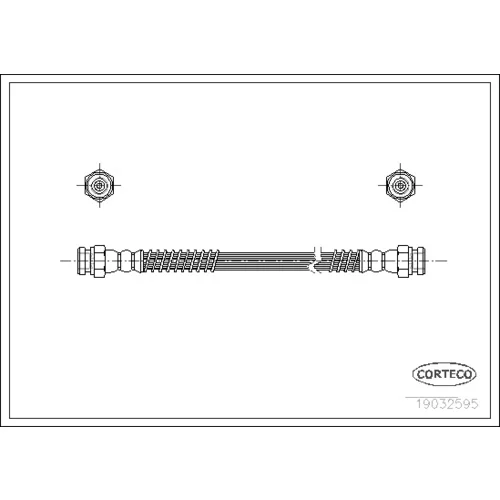 Brzdová hadica CORTECO 19032595