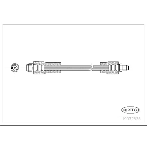 Brzdová hadica CORTECO 19032836