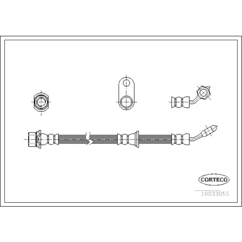 Brzdová hadica CORTECO 19033055