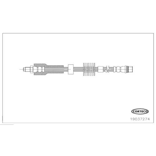 Brzdová hadica CORTECO 19037274