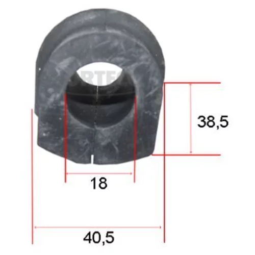 Uloženie priečneho stabilizátora CORTECO 49367525