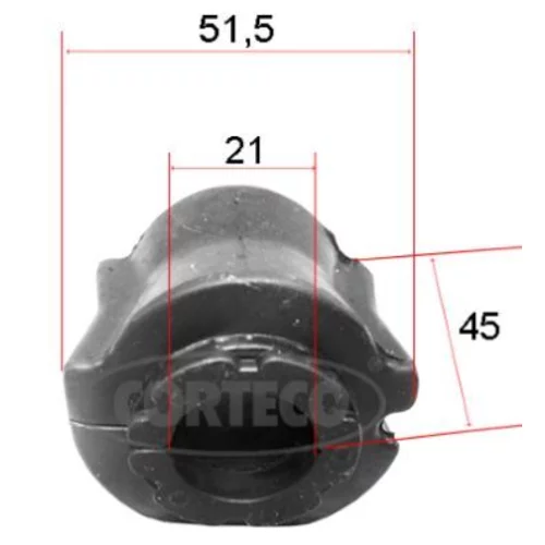 Uloženie priečneho stabilizátora CORTECO 49371817