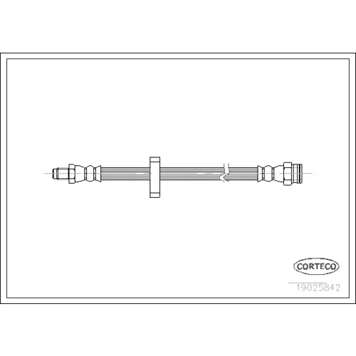 Brzdová hadica CORTECO 19025842
