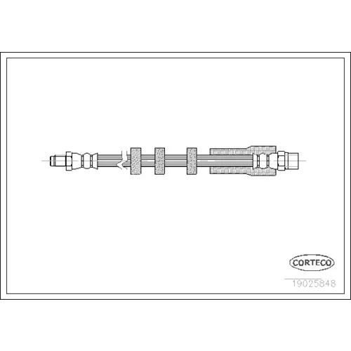 Brzdová hadica CORTECO 19025848