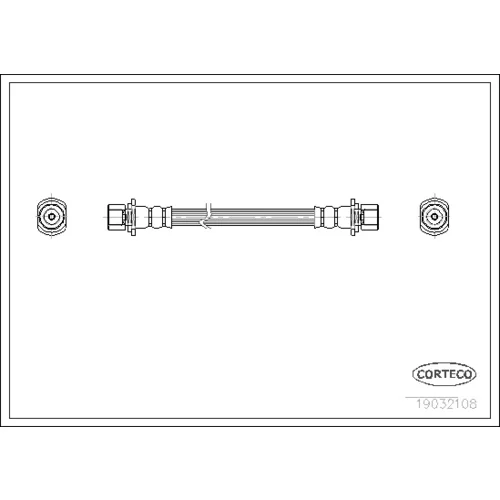 Brzdová hadica CORTECO 19032108