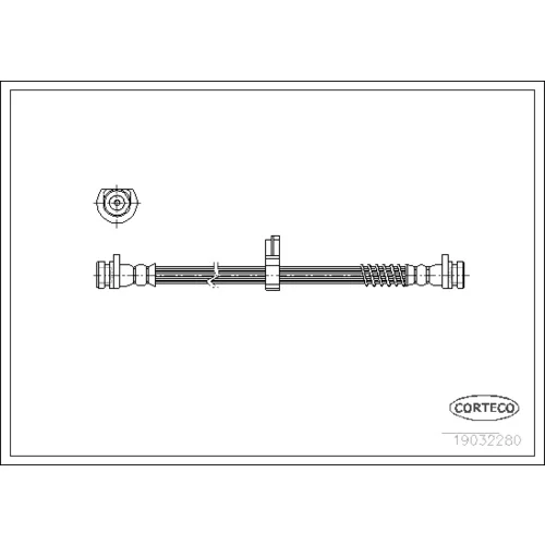 Brzdová hadica CORTECO 19032280