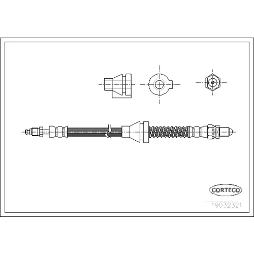 Brzdová hadica CORTECO 19032321