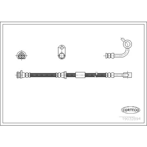 Brzdová hadica CORTECO 19032894