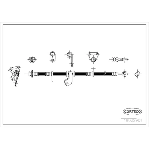 Brzdová hadica CORTECO 19032901