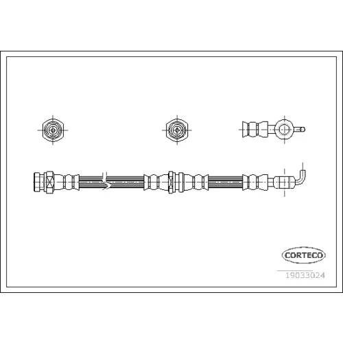 Brzdová hadica CORTECO 19033024