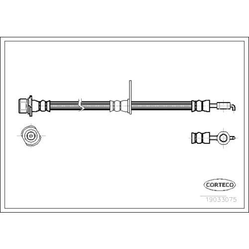 Brzdová hadica CORTECO 19033075
