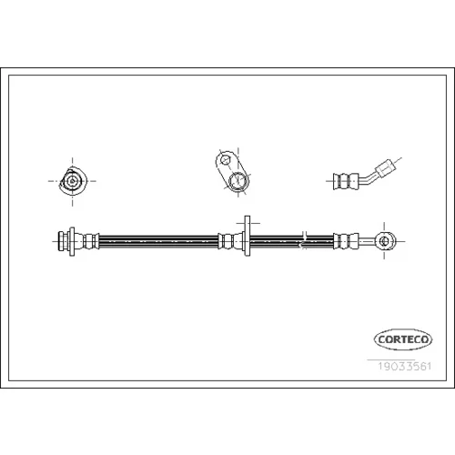 Brzdová hadica CORTECO 19033561