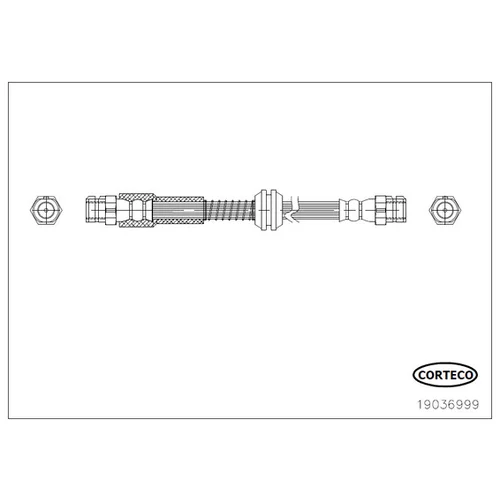 Brzdová hadica CORTECO 19036999
