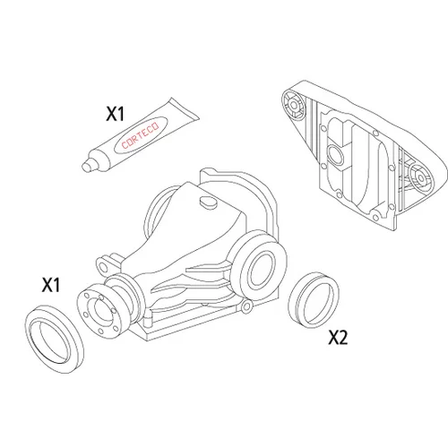 Sada tesnení diferenciálu CORTECO 19535823 - obr. 1