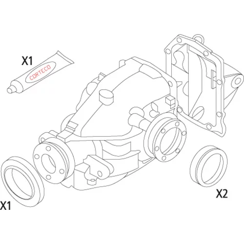 Sada tesnení diferenciálu CORTECO 19535823 - obr. 5