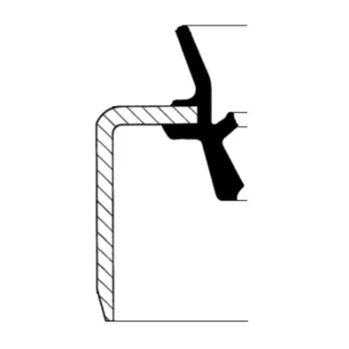 Tesniaci krúžok hriadeľa náboja kolesa CORTECO 12017272B