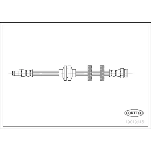 Brzdová hadica CORTECO 19019945