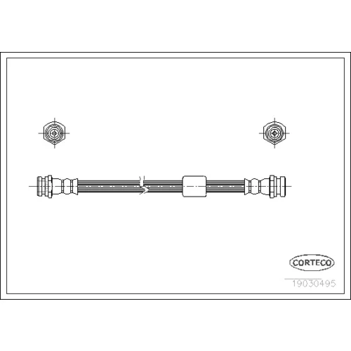 Brzdová hadica CORTECO 19030495