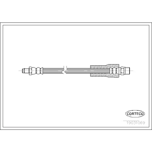 Brzdová hadica CORTECO 19031069