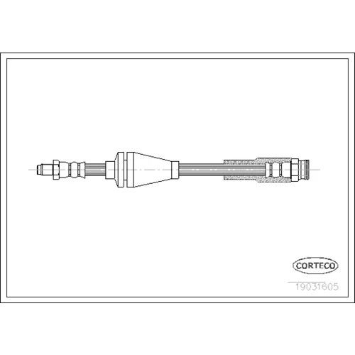 Brzdová hadica CORTECO 19031605