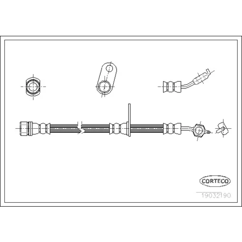 Brzdová hadica CORTECO 19032190