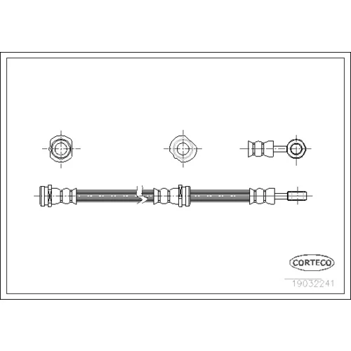 Brzdová hadica CORTECO 19032241