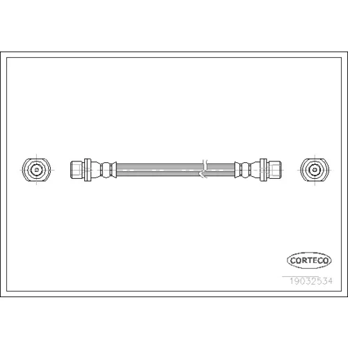 Brzdová hadica CORTECO 19032534