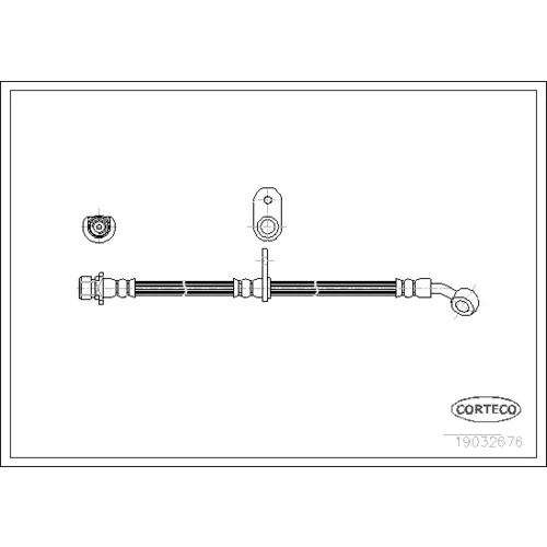 Brzdová hadica CORTECO 19032676