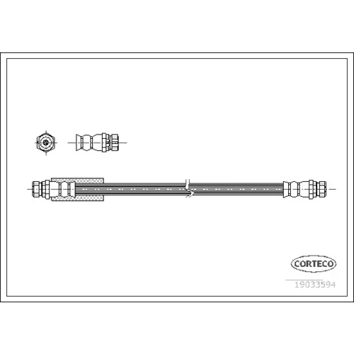 Brzdová hadica CORTECO 19033594 - obr. 1