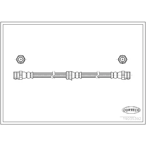 Brzdová hadica CORTECO 19035392