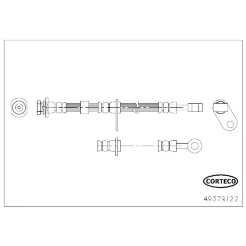 Brzdová hadica CORTECO 49379122