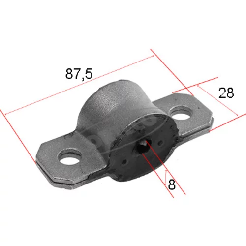 Uloženie priečneho stabilizátora CORTECO 80000484