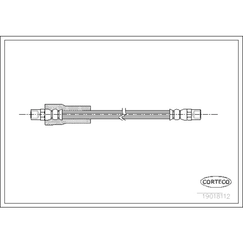 Brzdová hadica CORTECO 19018112