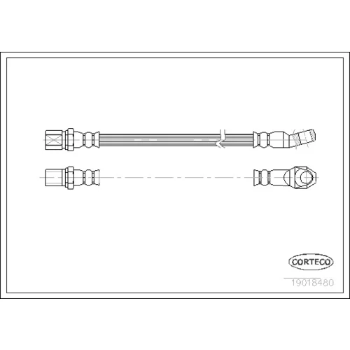 Brzdová hadica CORTECO 19018480