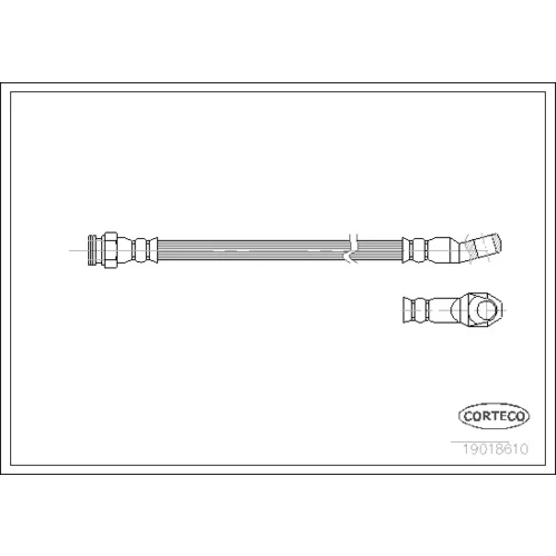 Brzdová hadica CORTECO 19018610