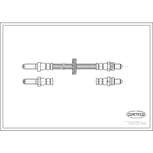 Brzdová hadica CORTECO 19018799