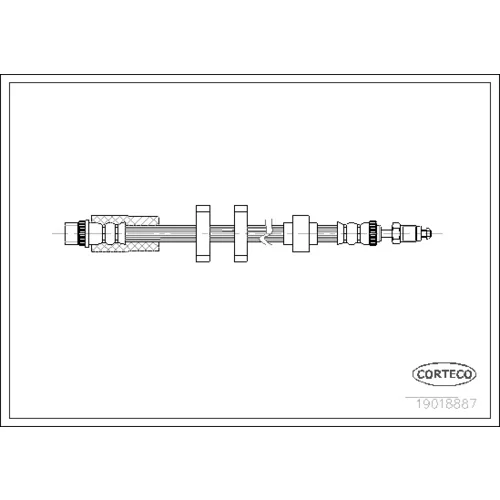 Brzdová hadica CORTECO 19018887