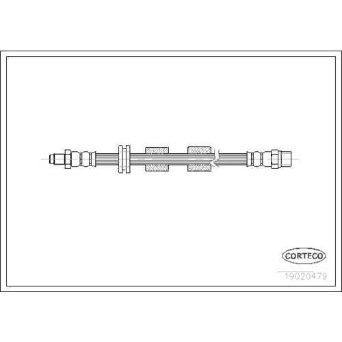 Brzdová hadica CORTECO 19020479 - obr. 1
