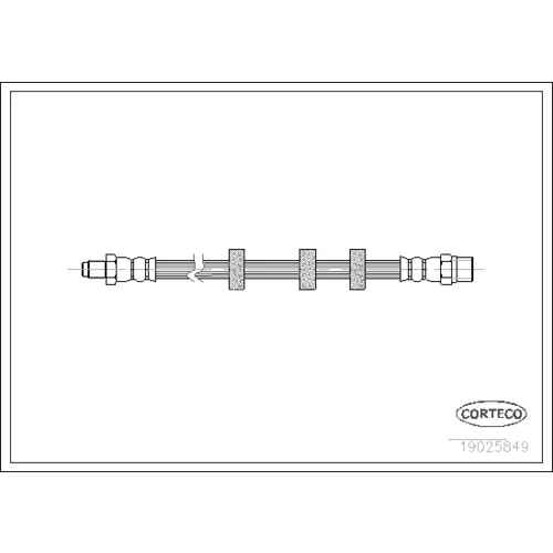 Brzdová hadica 19025849 /Corteco/