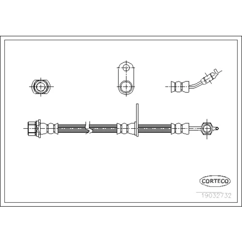 Brzdová hadica CORTECO 19032732