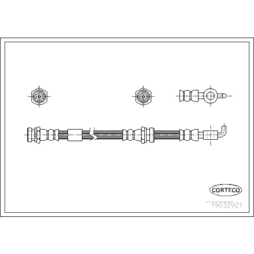 Brzdová hadica CORTECO 19032921