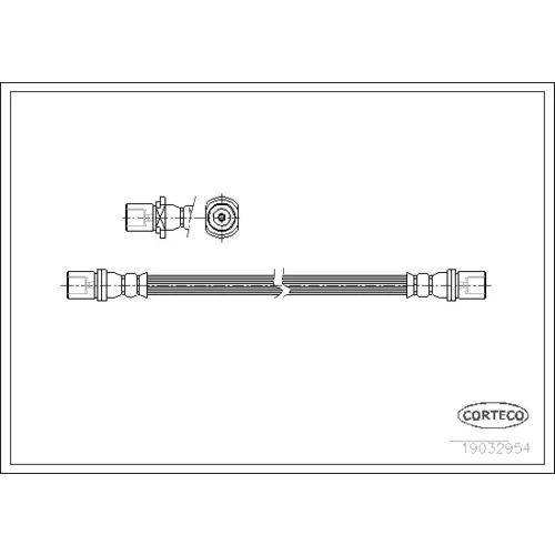 Brzdová hadica CORTECO 19032954